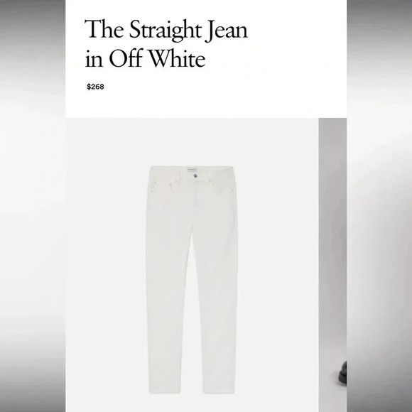 Frame The Straight Jean in Off White size 27 - Picture 1 of 9
